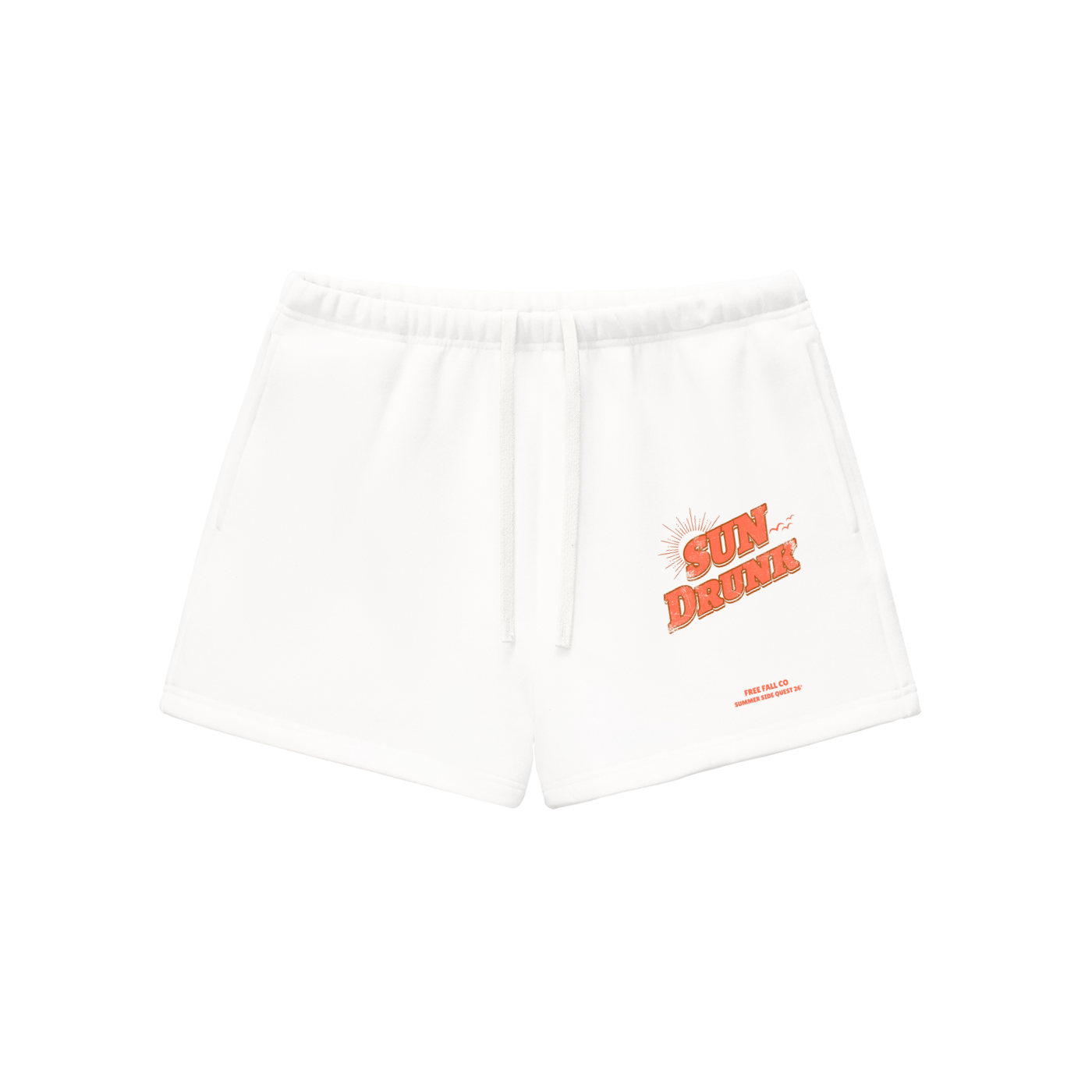 Sun Drunk Fleece Drawstring Sweatshorts