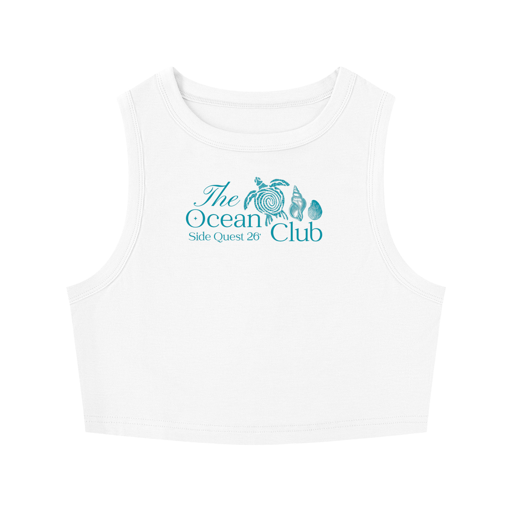 Ocean Club Women's Tight Crewneck Crop Tank Top