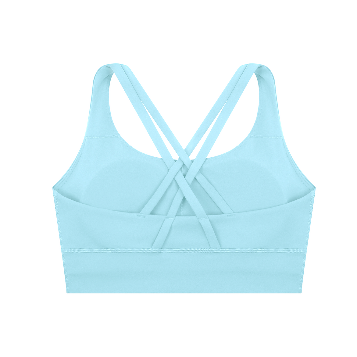 Light Blue Strappy Criss-Cross Sports Bra