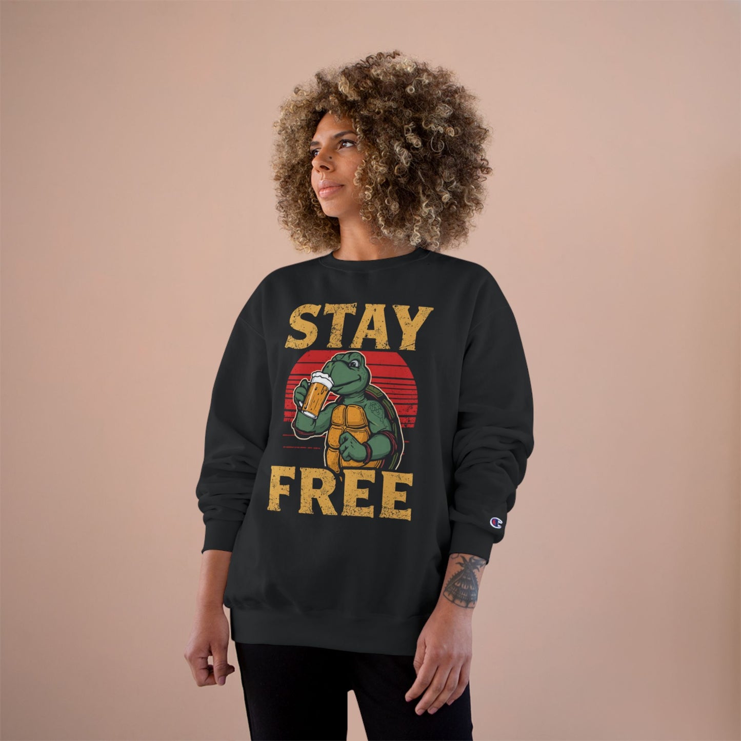 Stay Free Turtle Champion Sweater