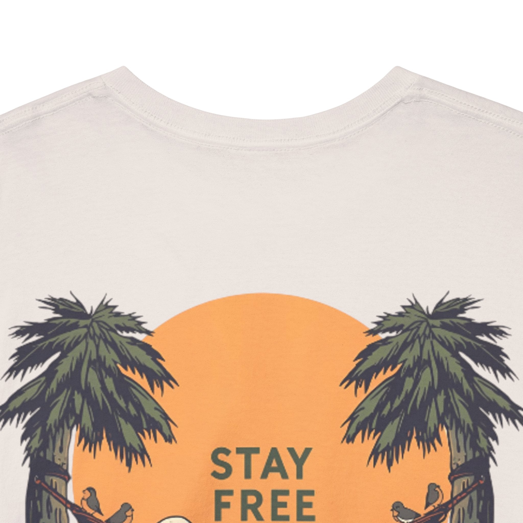 Stay Free Skeleton Beach T‑Shirt — Relaxing Summer Vibe Tee