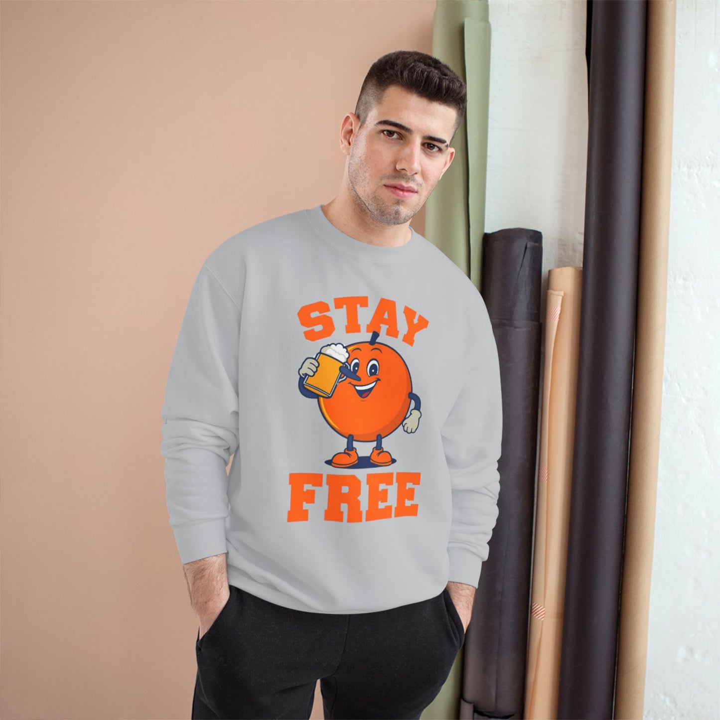 Champion Sweatshirt Stay Free Orange
