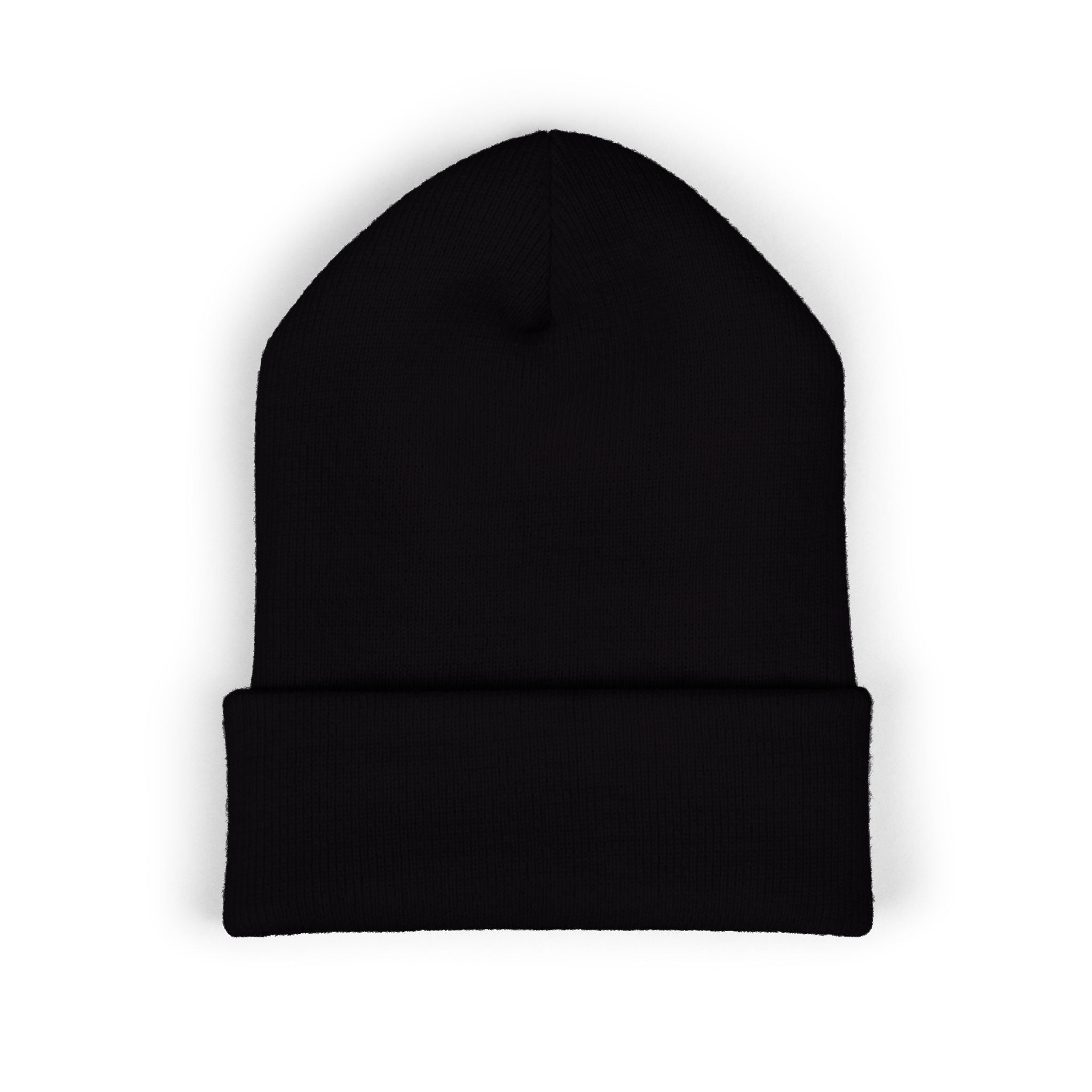 Free Fall Co. Embroidered Cuffed Beanie — Vintage Outdoor Skull Patch