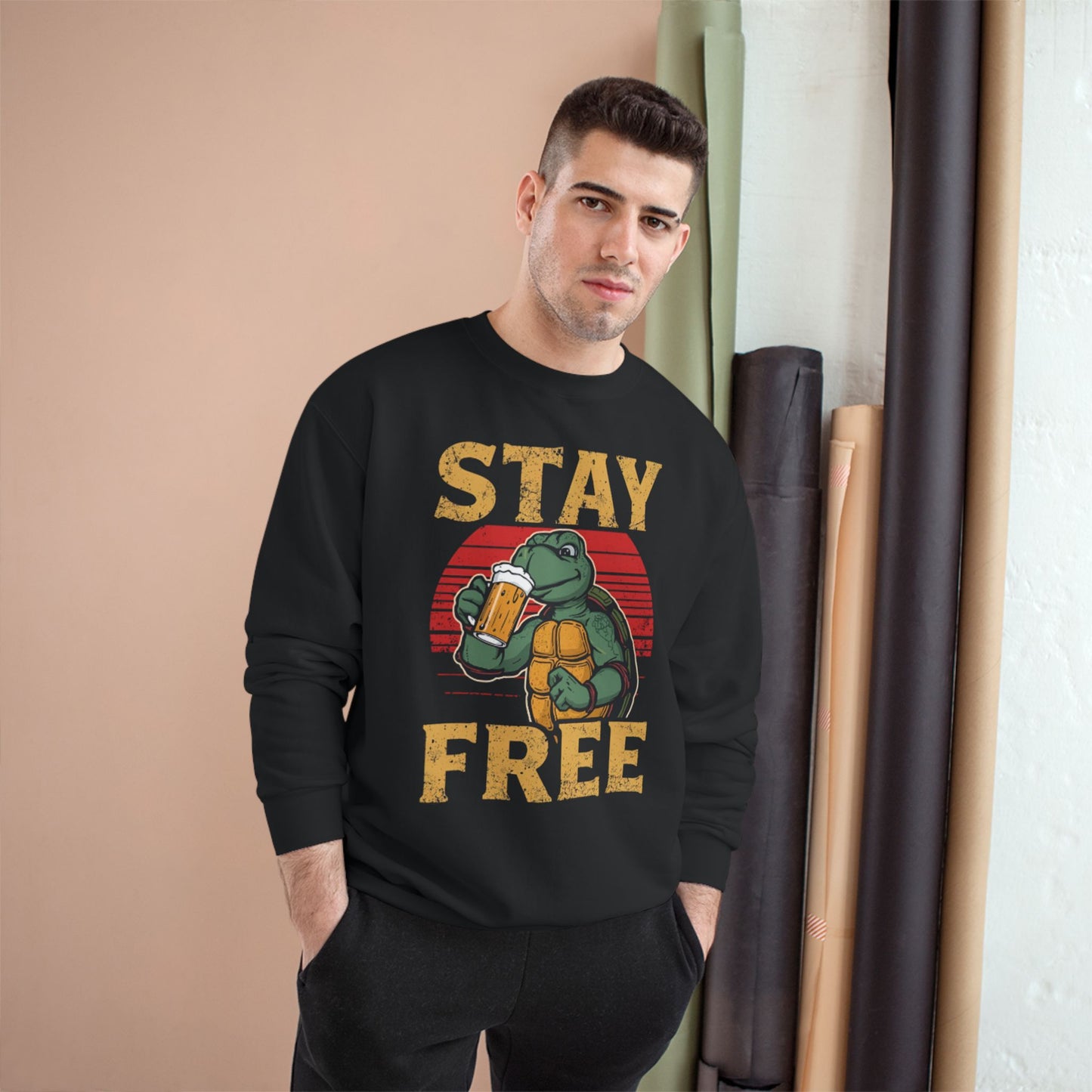 Stay Free Turtle Champion Sweater