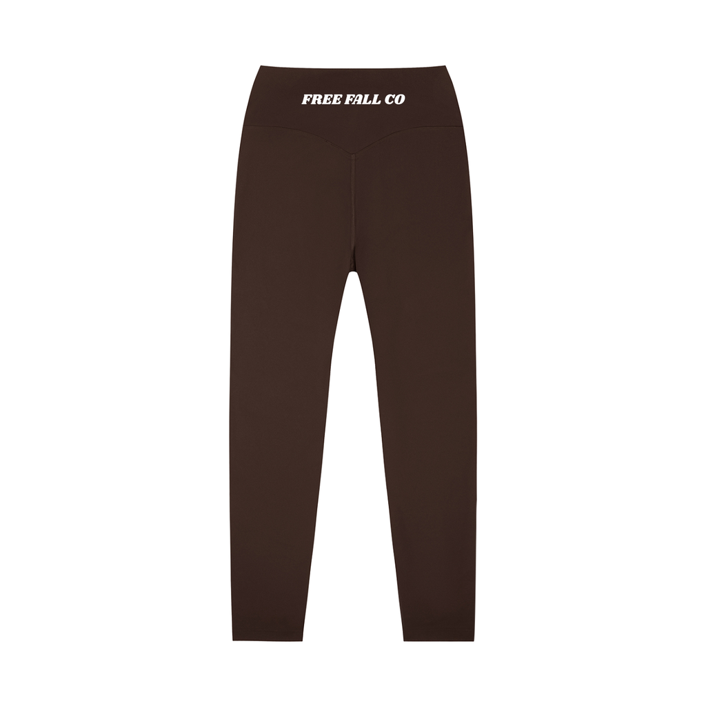 Brown High-Waisted Yoga Leggings