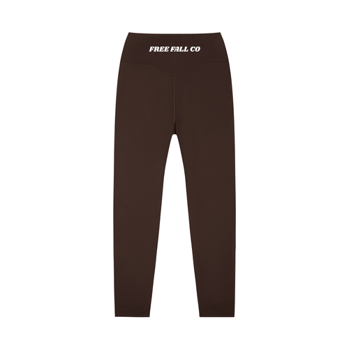 Brown High-Waisted Yoga Leggings