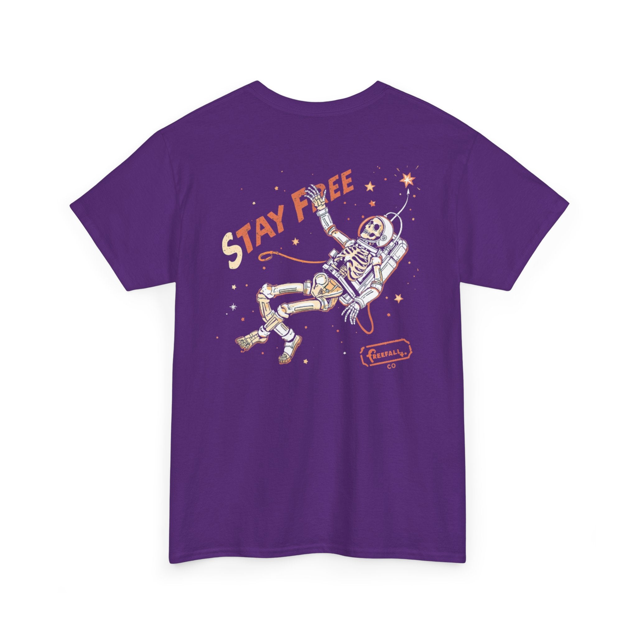 Stay Free Astronaut T-Shirt — 'Stay Free' Space Graphic Tee