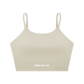 Light Gray Spaghetti Strap Yoga Sports Bra