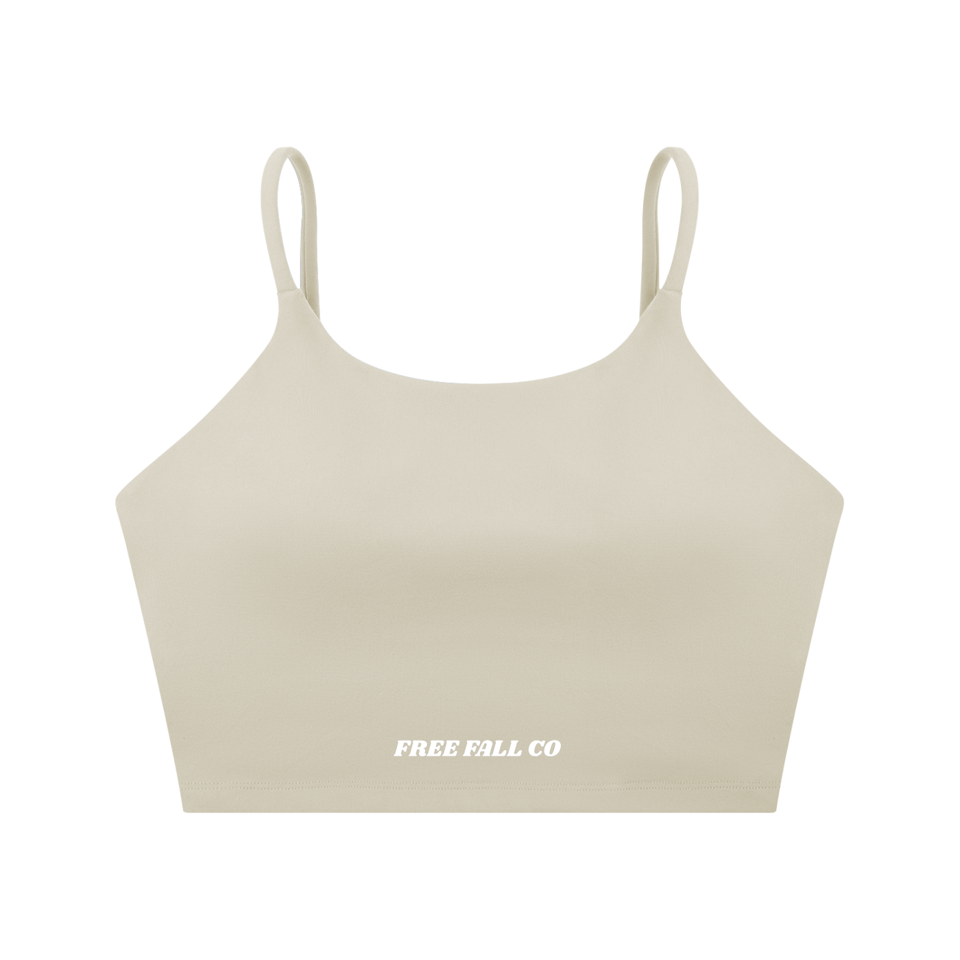 Light Gray Spaghetti Strap Yoga Sports Bra