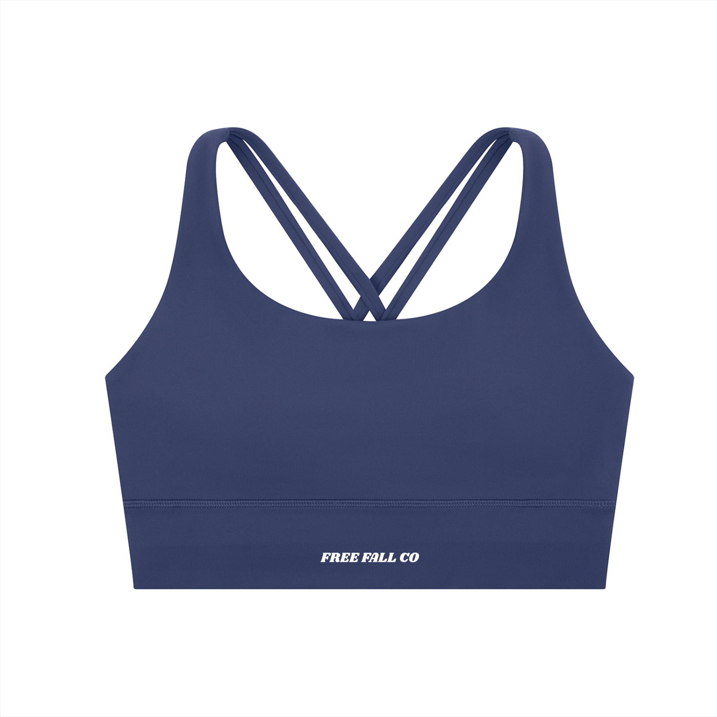 Royale Blue Strappy Criss-Cross Sports Bra