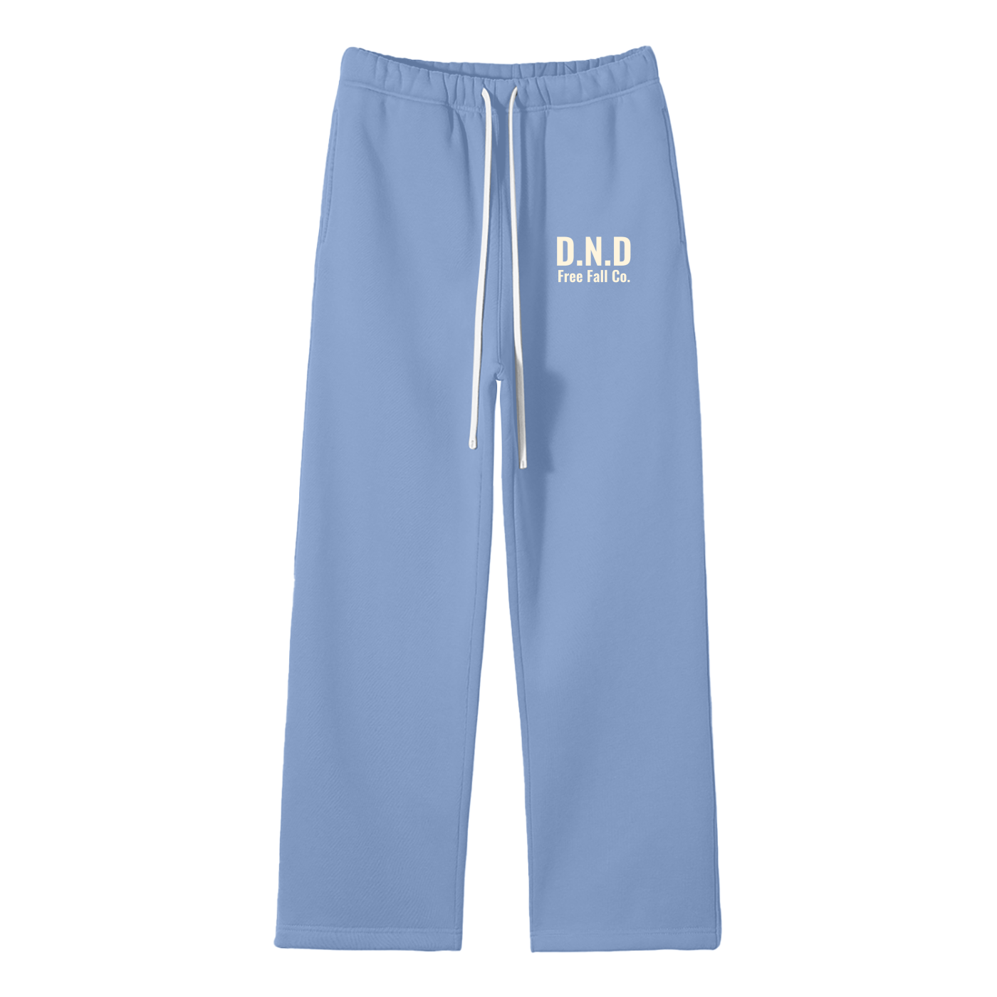 D.N.D Medium Blue Straight Leg Sweat Pants