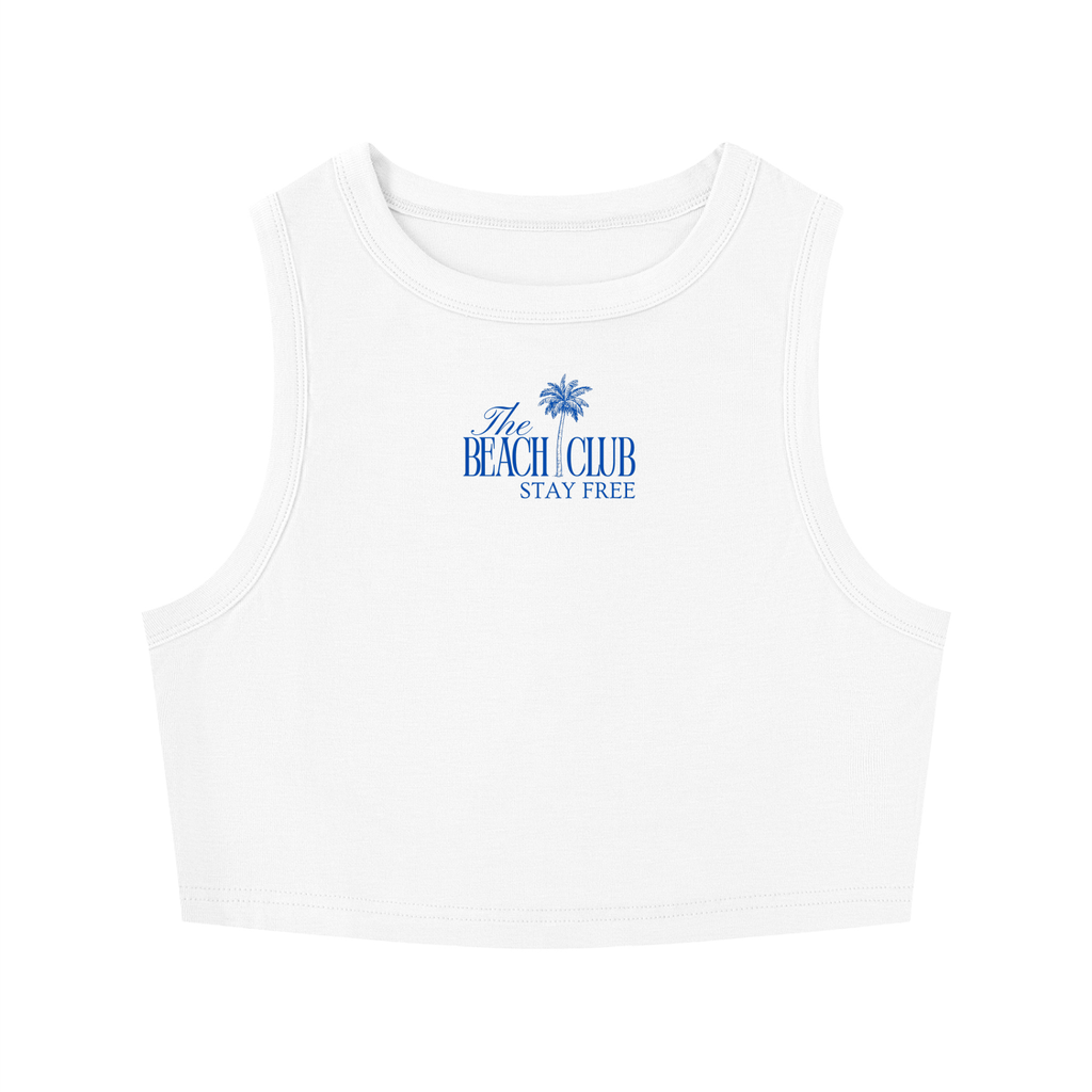 the Beach Club Women's Tight Crewneck Crop Tank Top