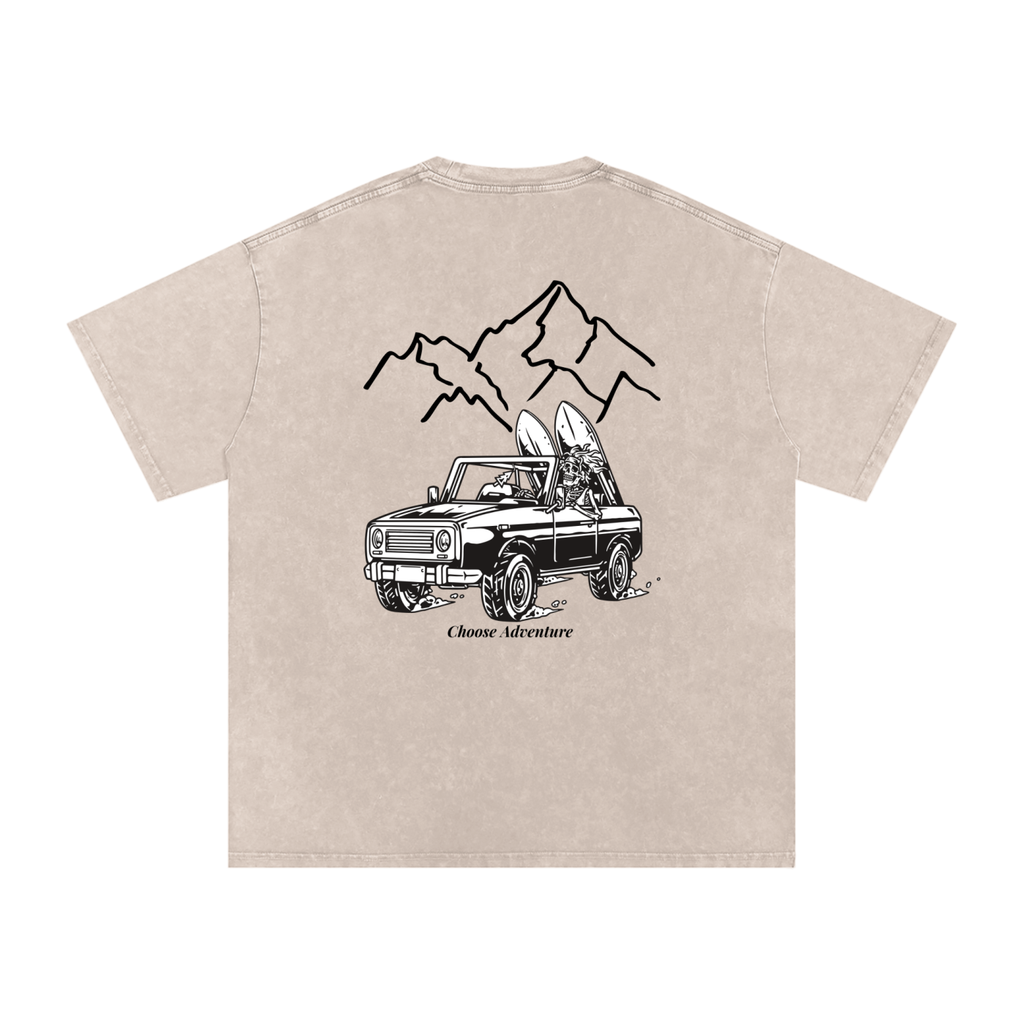 Adventure graphic tee for travel and road trips