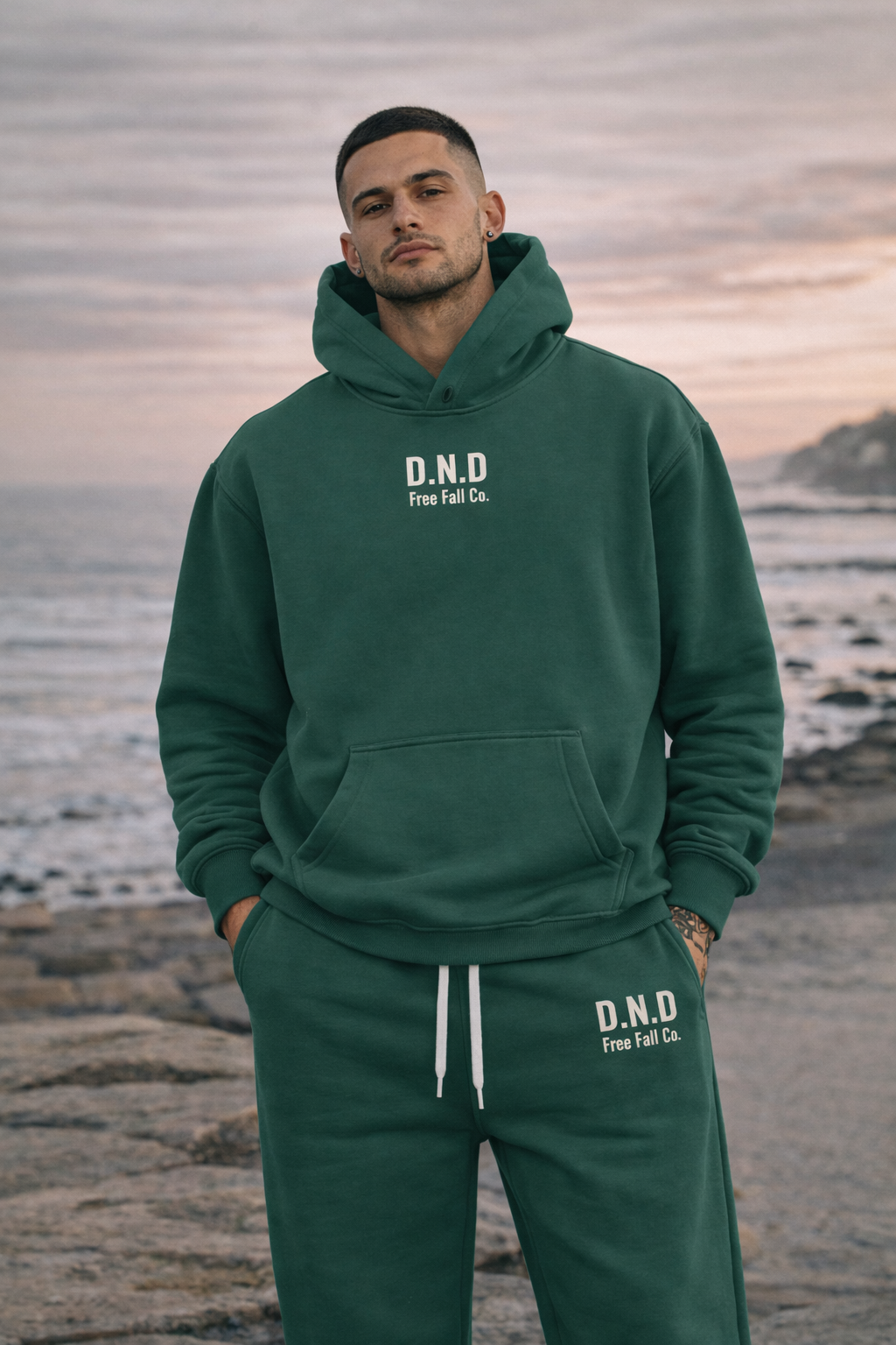 D.N.D Eden Green Full Sweat Suit