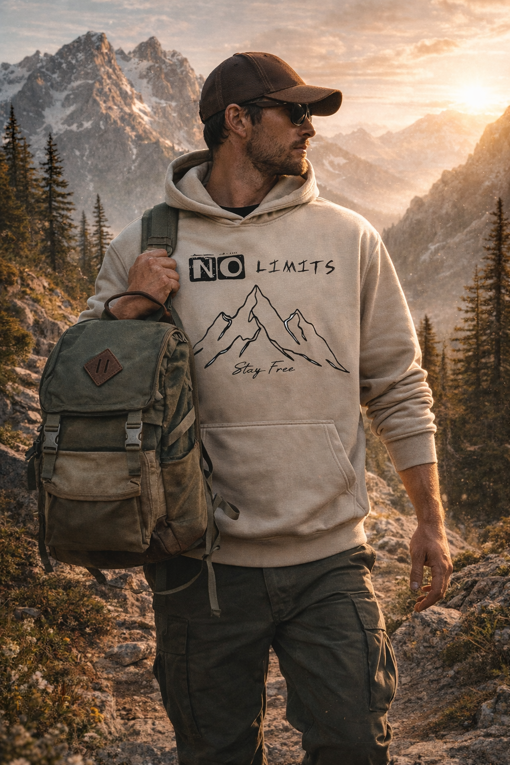 No Limits Heavy Fleeced Hoodie
