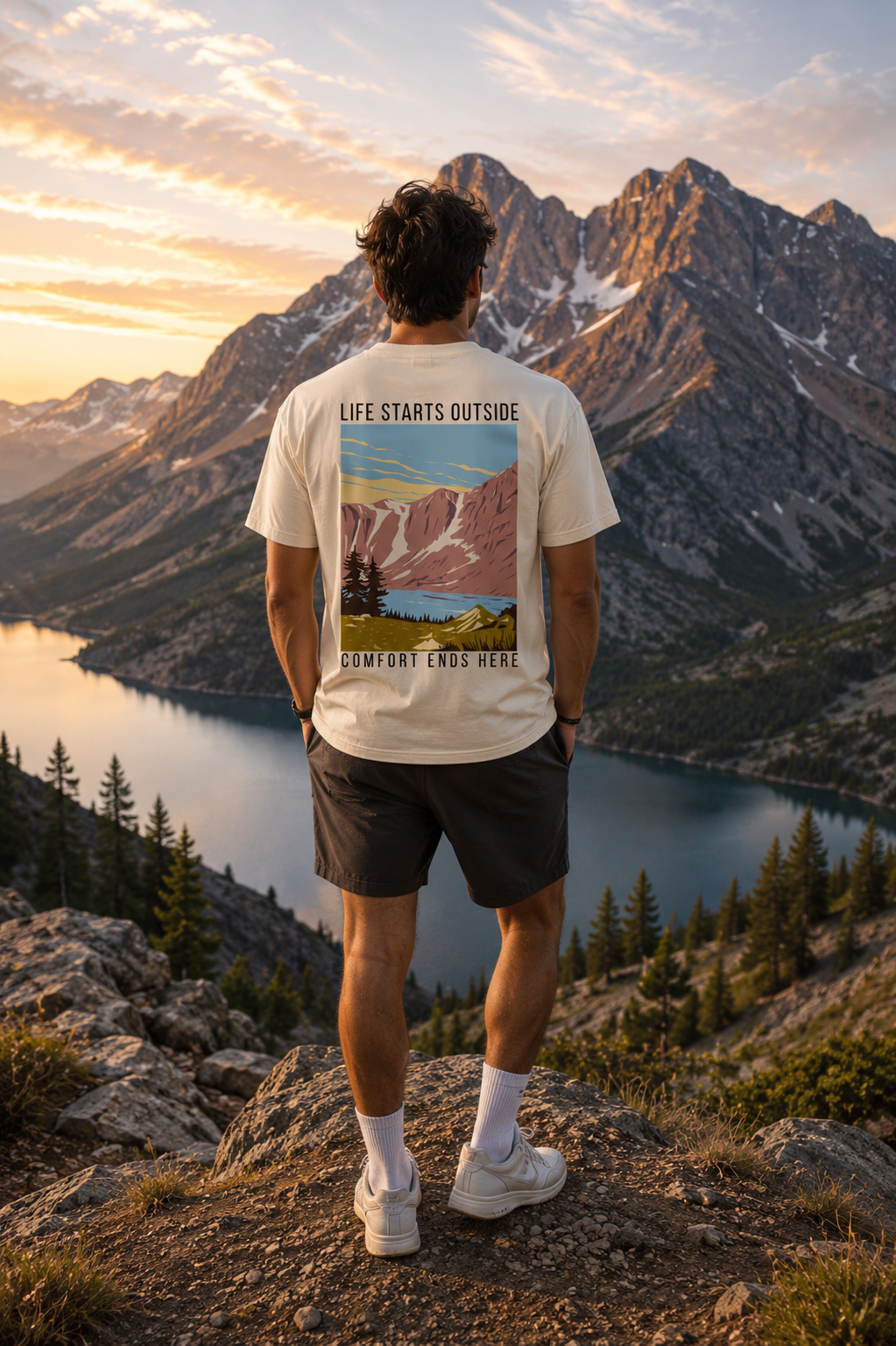 Summit Valley Tee – Life Starts Outside