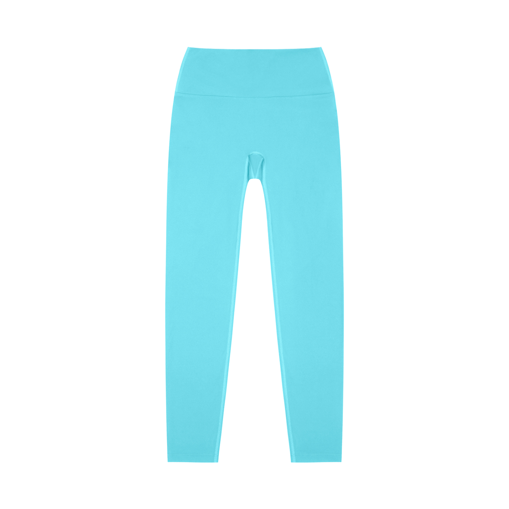 Lake Blue High-Waisted Yoga Leggings