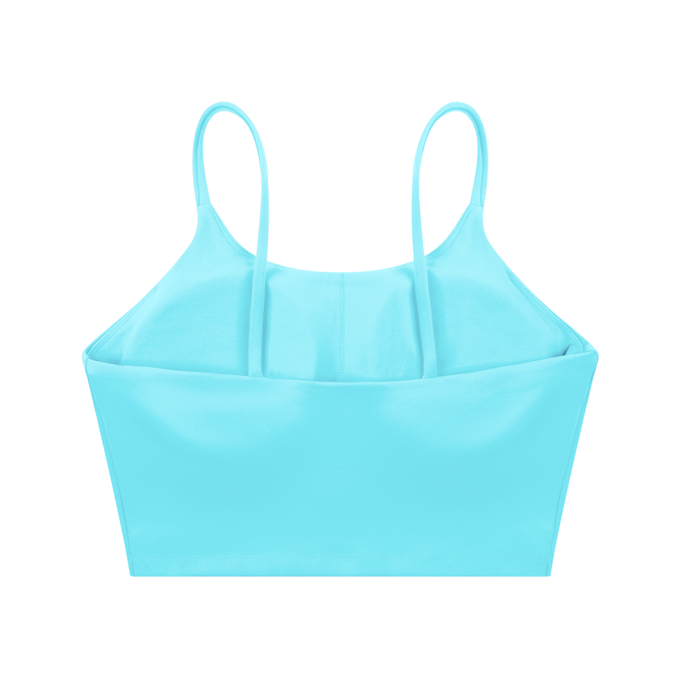 Lake Blue Spaghetti Strap Yoga Sports Bra