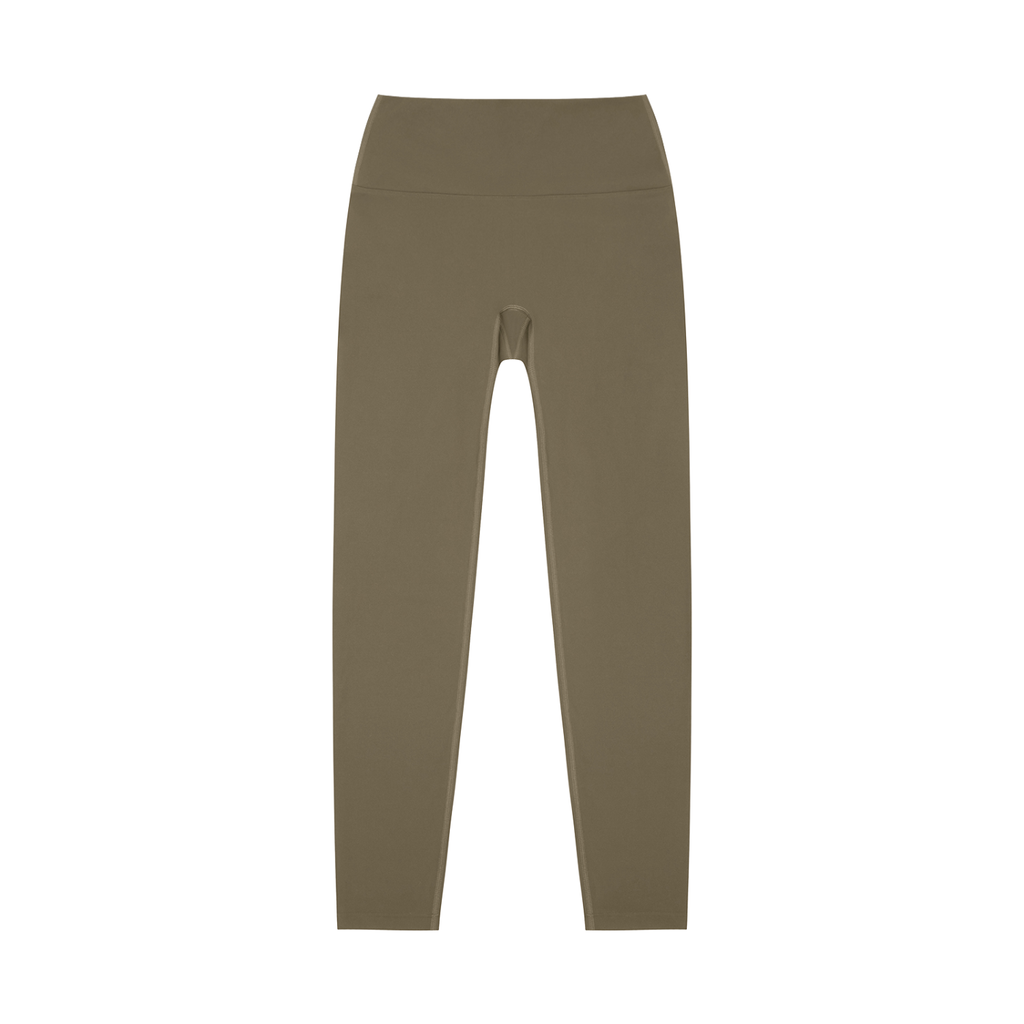 Gray Coffee High-Waisted Yoga Leggings