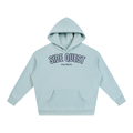 Oversize Light Blue & Navy Side Quest Fleeced Hoodie