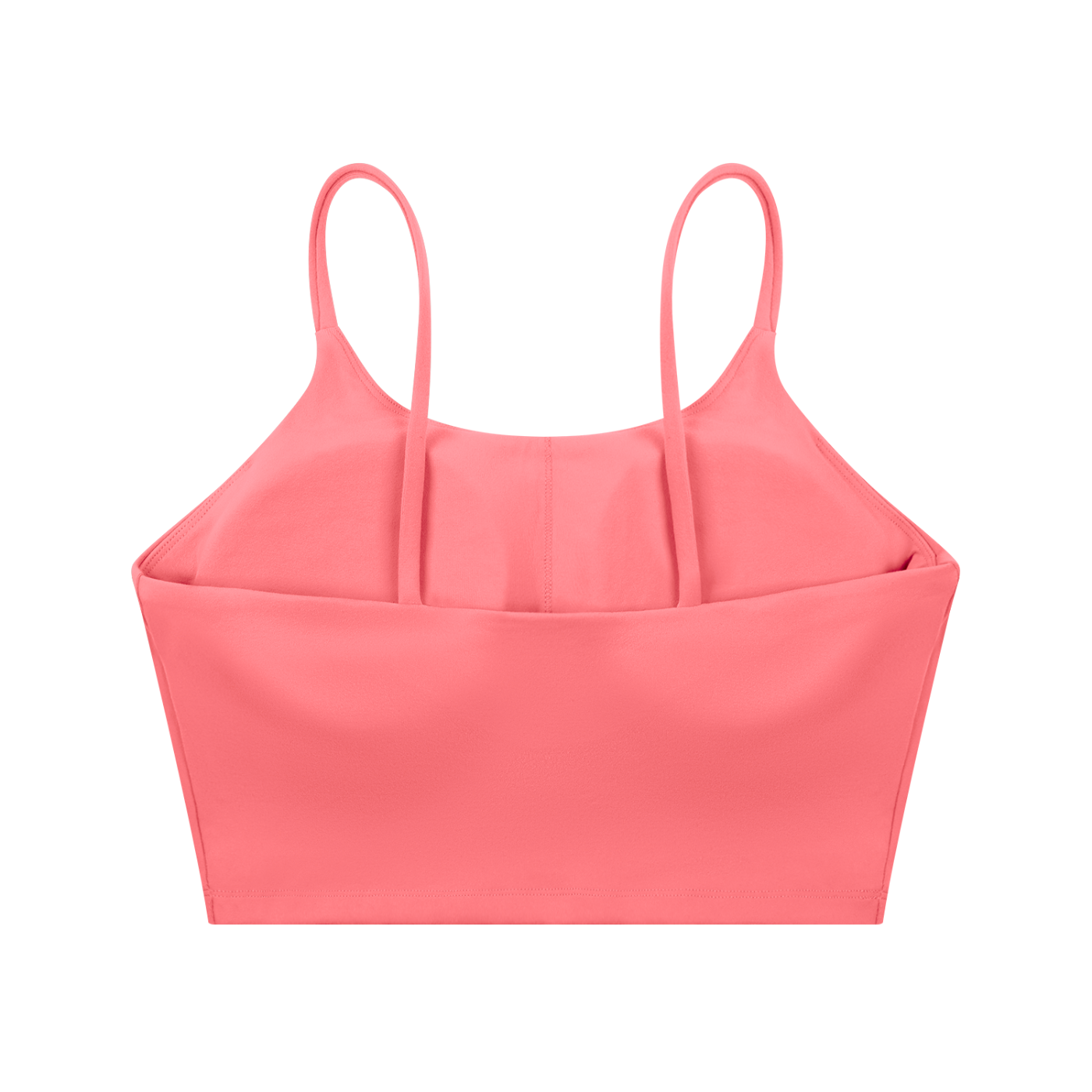 Rose Pink Spaghetti Strap Yoga Sports Bra