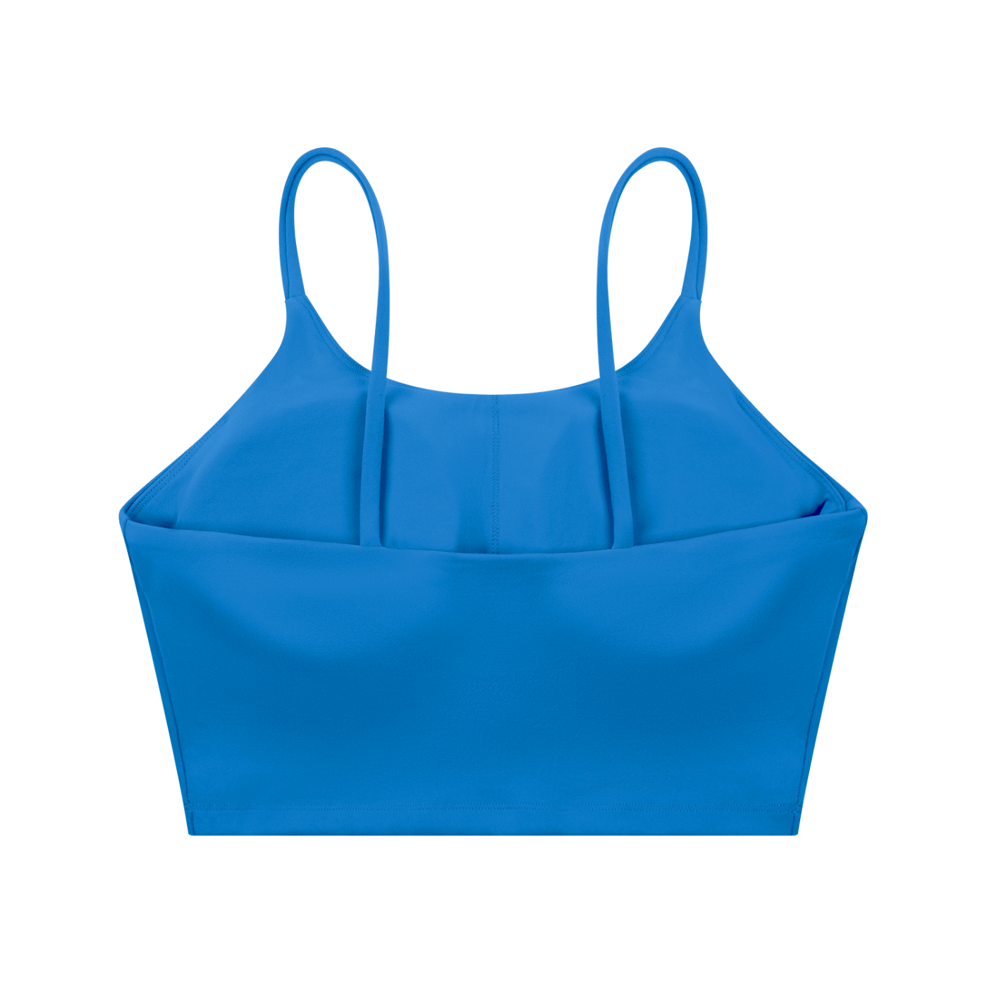 Colorful Blue Spaghetti Strap Yoga Sports Bra
