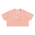 Good Vibes Crop Top Baggy T-Shirt