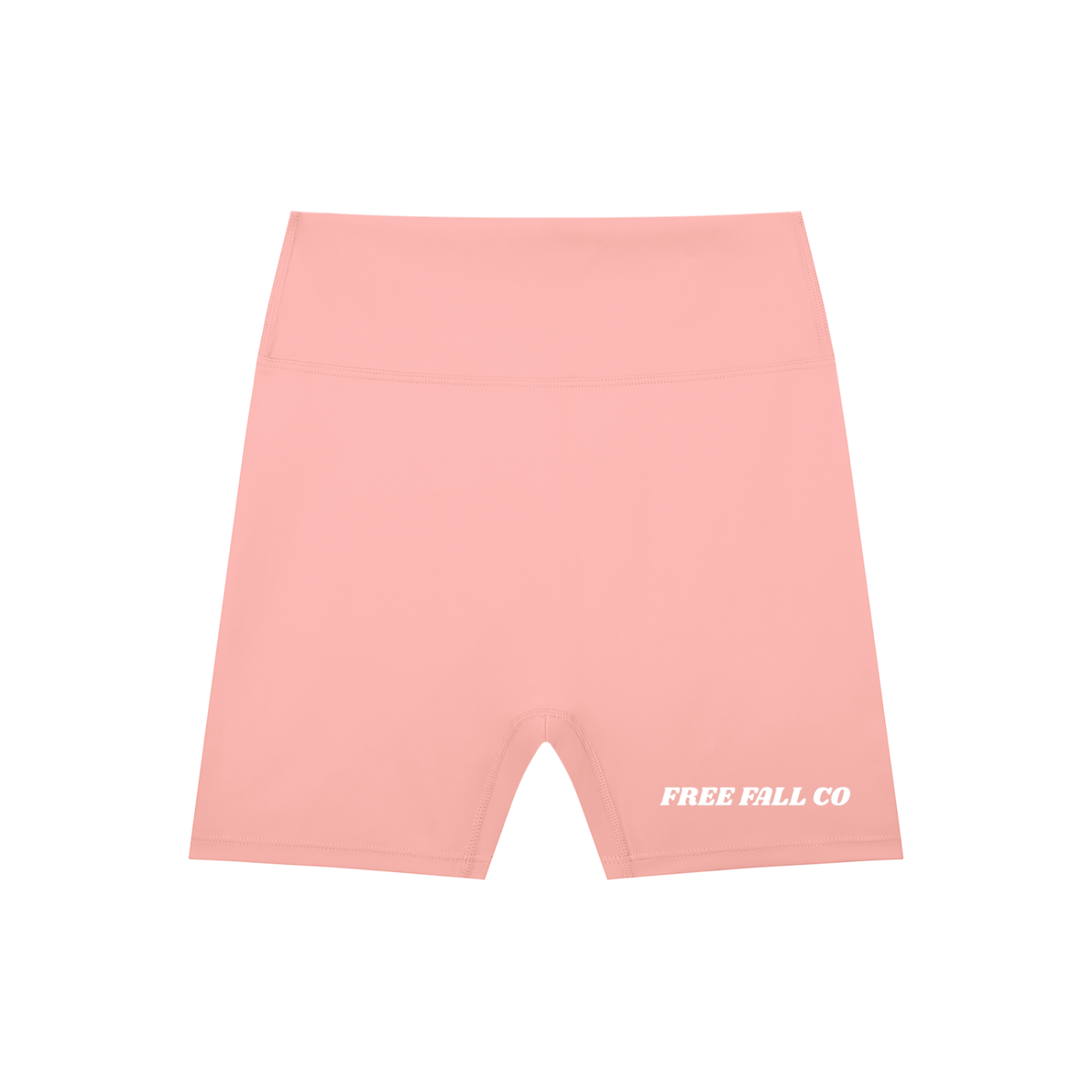 Pink High-Waisted Blend Biker Shorts