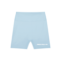 Light Blue High-Waisted Blend Biker Shorts
