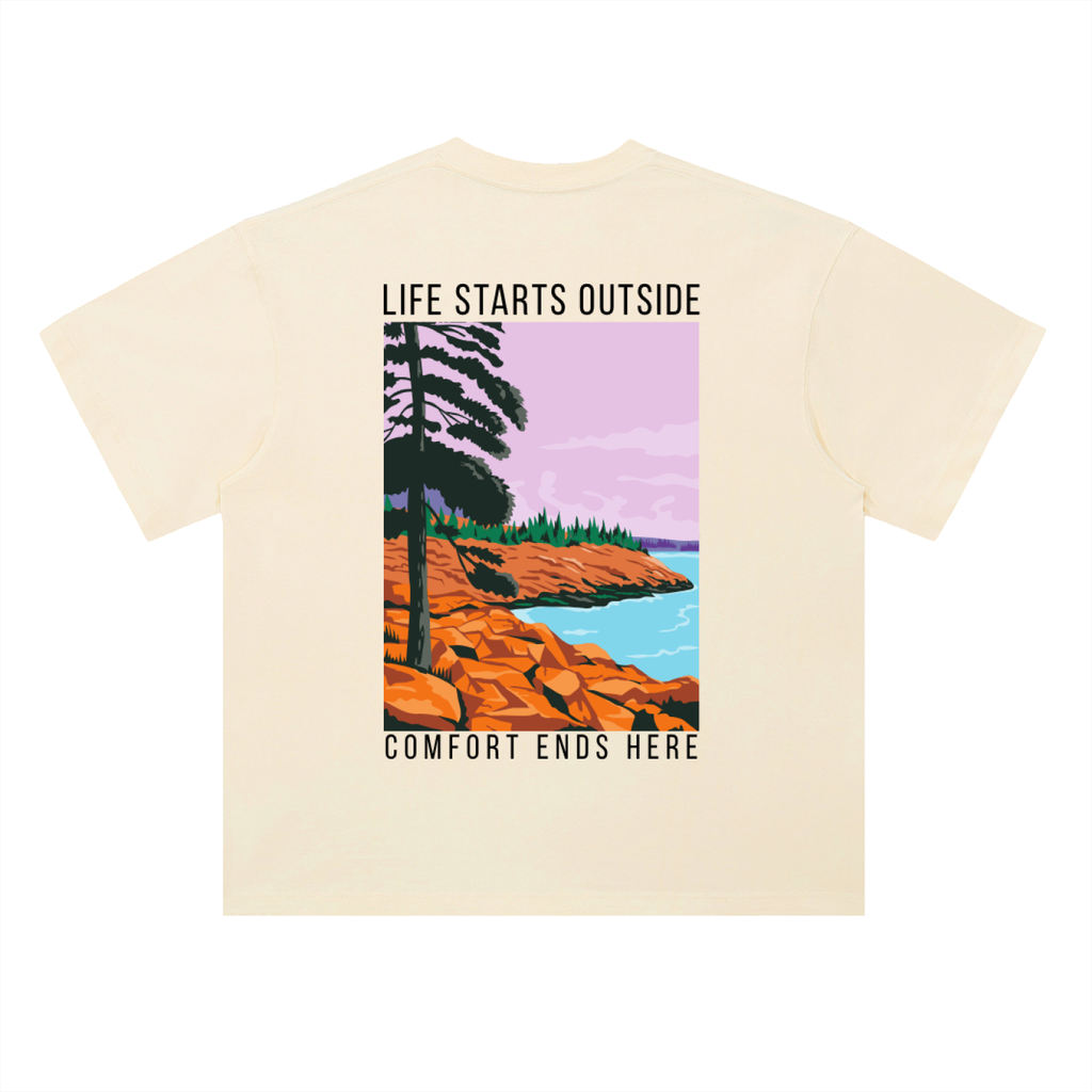 Sunset Coast Tee – Life Starts Outside