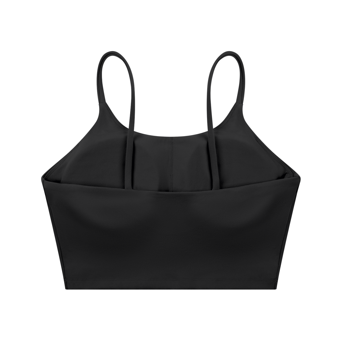 Black Spaghetti Strap Yoga Sports Bra