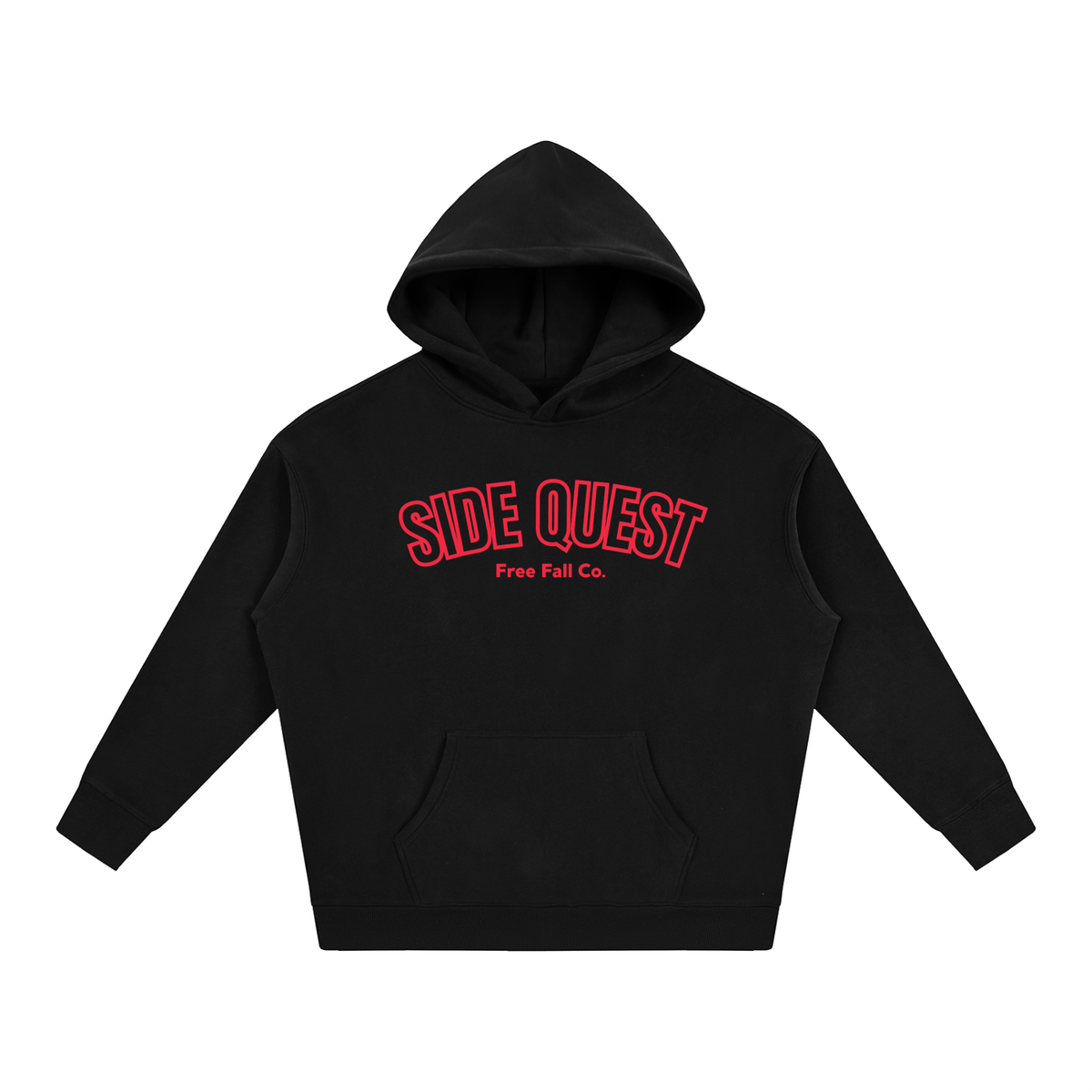 Side Quest Black & Red Hoodie