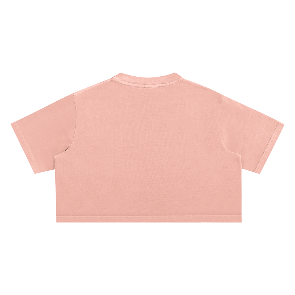 Good Vibes Crop Top Baggy T-Shirt