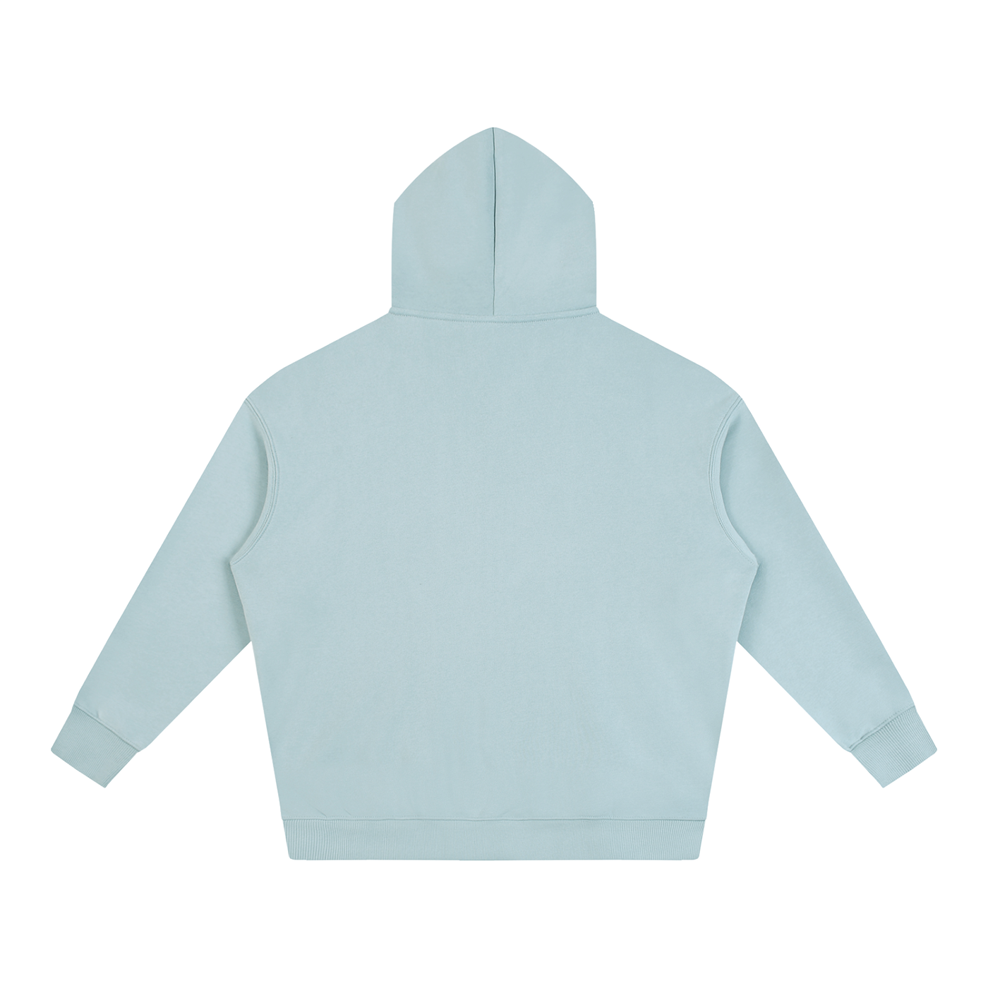 Oversize Light Blue & Navy Side Quest Fleeced Hoodie