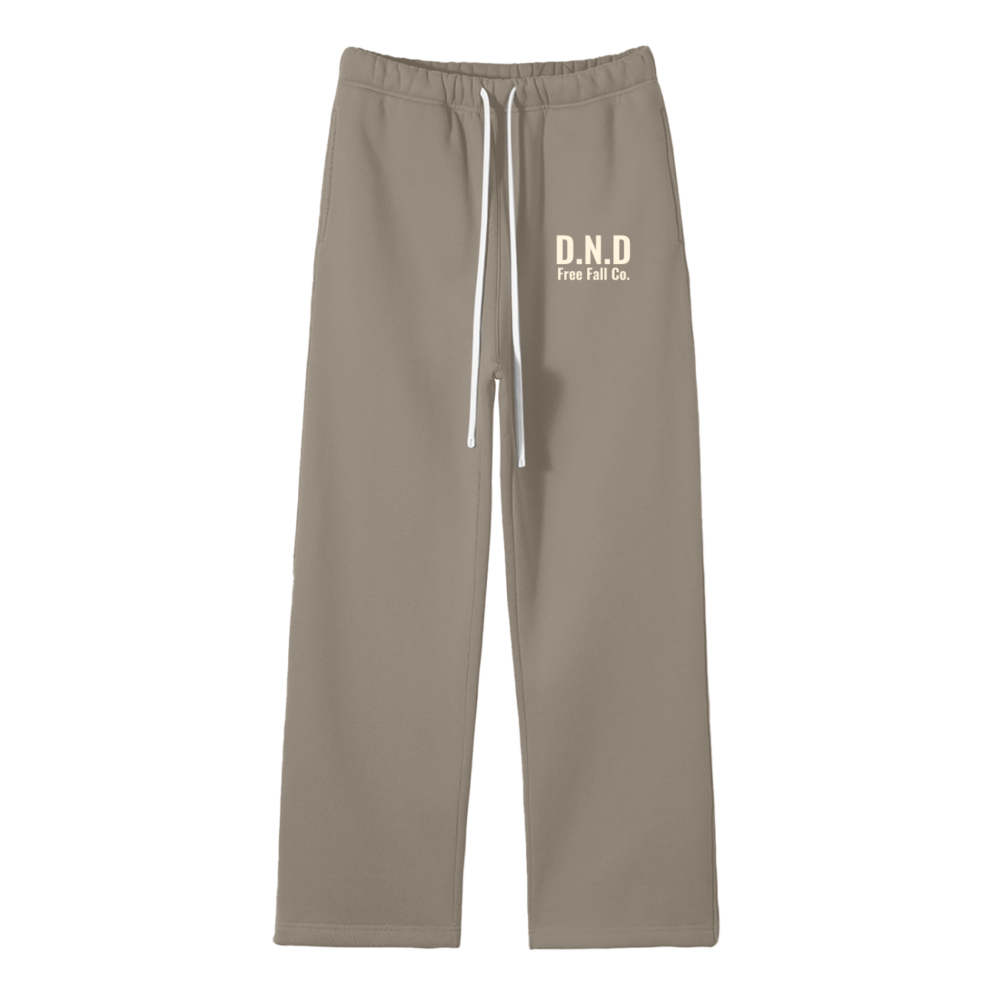 D.N.D Gray Coffee Straight Leg Sweat Pants
