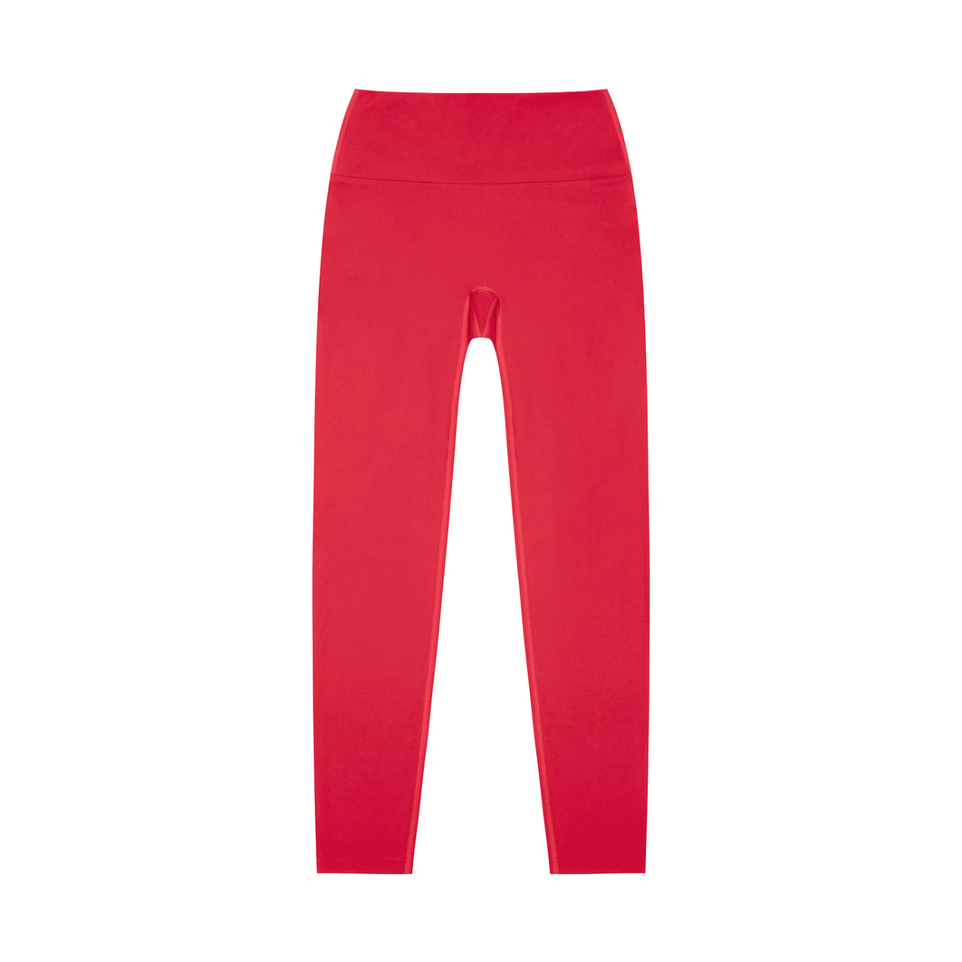Red High-Waisted Yoga Leggings