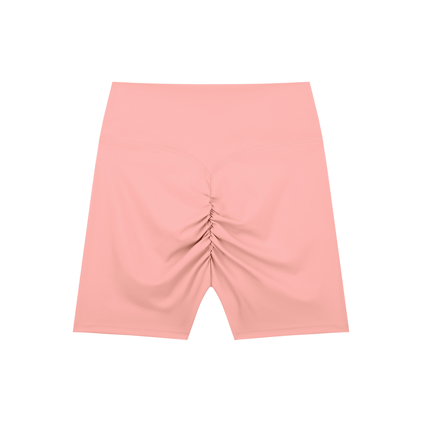Pink High-Waisted Blend Biker Shorts