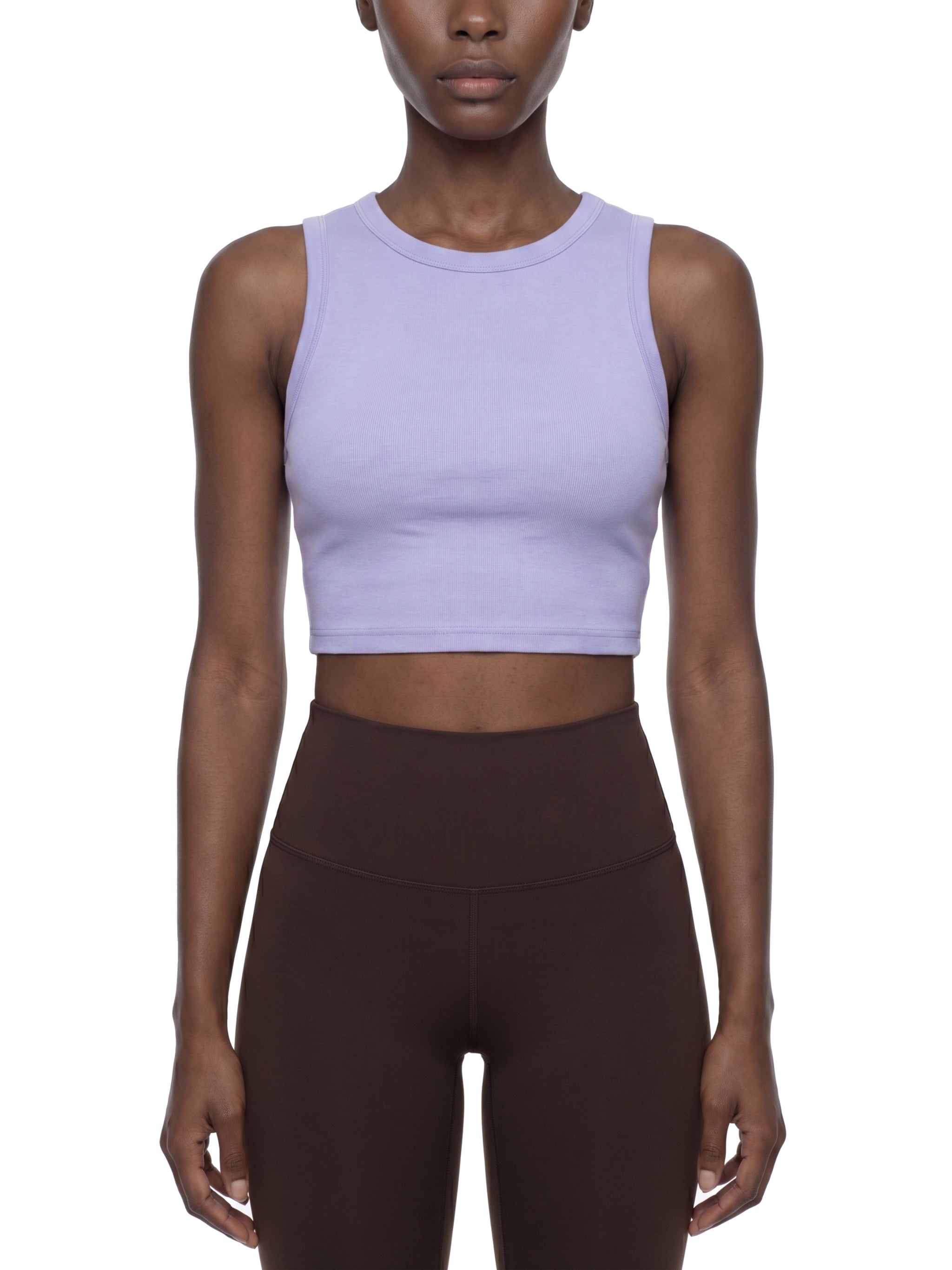 Summer Vibes Women's Tight Crewneck Crop Tank Top